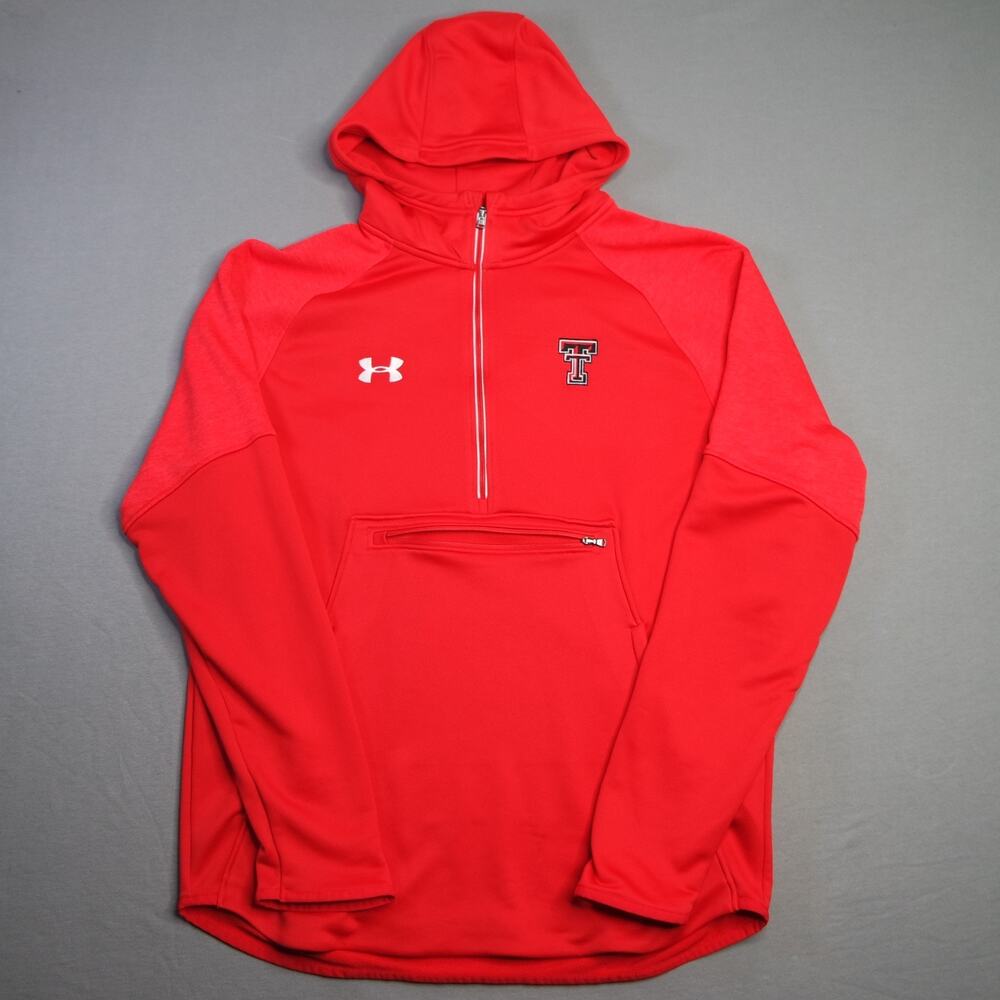 Under Armour Texas Tech Red Raiders Hoodie Loose Fit Red Men’s Size Large Zip